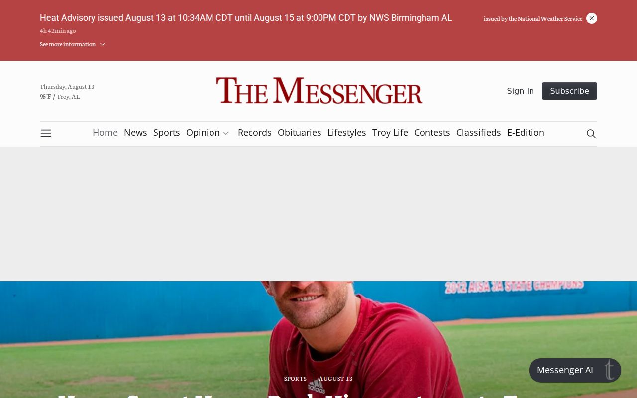 Pike County crime news records on the Troy Messenger local news page